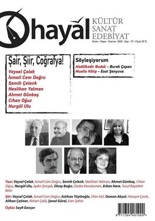 Hayal Kültür Sanat Edebiyat Dergisi Sayı: 73 | Hayal Yayınları (Ciltsiz)  - Resim 1