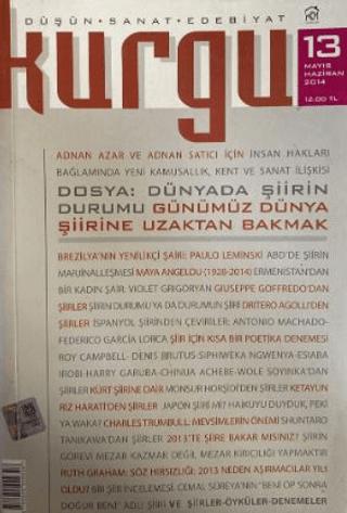 Kurgu Düşün Sanat Edebiyat Dergisi Sayı: 13 Mayıs - Haziran 2014 | Kurgu Kültür Merkezi (Ciltsiz)  - Resim 1
