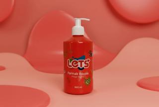 Let’s Parmak Boyası Kırmızı 500 ml | Lets - Resim 1