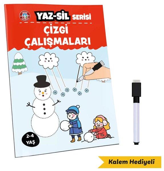 Çocuk Akademi Yaz Sil Serisi Çizgi Çalışmaları | Çocuk Akademi Yayınları (İnce Kapak)  - Resim 1