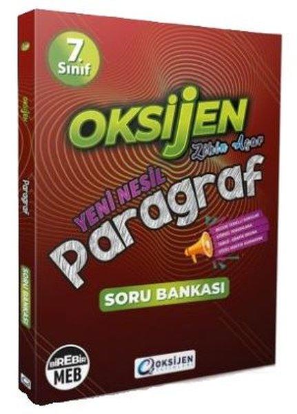 Oksijen 7. Sınıf Paragraf Soru Bankası | Oksijen Yayınları - Eğitim (İnce Kapak)  - Resim 1