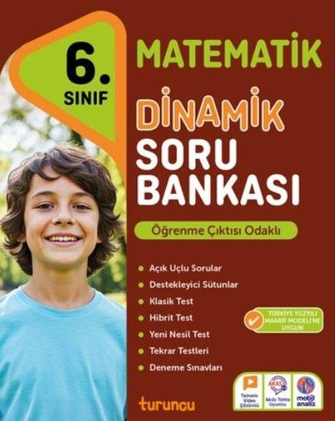 6. Sınıf Matematik Dinamik Soru Bankası Turuncu | Turuncu Yayınları (İnce Kapak)  - Resim 1