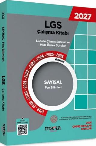 2027 MEB LGS Sayısal Fen Bilimleri Çalışma Kitabı Çıkmış Sorular ve Örnek Sorular | Marka Yayınları (Ciltsiz)  - Resim 1