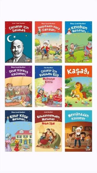 Türk Çocuk Klasikleri Seti (9 Kitap Takım) | Sancak Çocuk (Ciltsiz)  - Resim 1