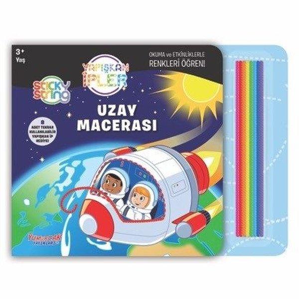 Uzay Macerası - Yapışkan İpler 3+ Yaş | Yumurcak Yayınları (İnce Kapak)  - Resim 1