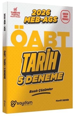 2026 ÖABT MEB-AGS Tarih Öğretmenliği 5 Deneme Çözümlü