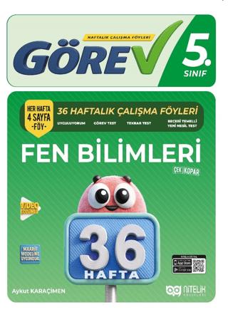 5. Sınıf Görev Fen Bilimleri 36 Hafta Çalışma Föyleri