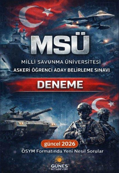 MSÜ Milli Savunma Üniversitesi Askeri Öğrenci Aday Belirleme Sınavı Deneme | Güneş Kitabevleri (İnce Kapak)  - Resim 1