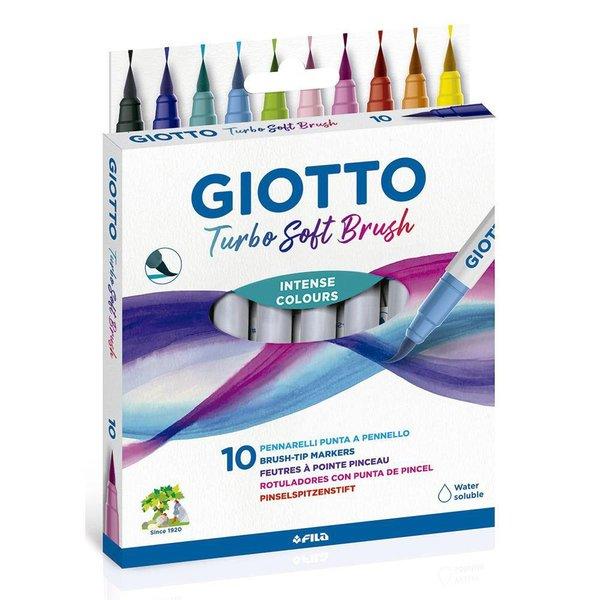 Giotto Turbo Brush Fırça Uçlu Keçeli Kalem 10lu Set
