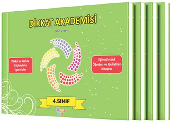 Dikkat Akademisi 4. Sınıf Seti (4 Kitap) | Yuka Kids (İnce Kapak)  - Resim 1