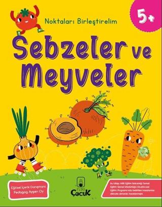 Sebzeler ve Meyveler - Noktaları Birleştirelim (5 Yaş) | Floki Çocuk (Ciltsiz)  - Resim 1