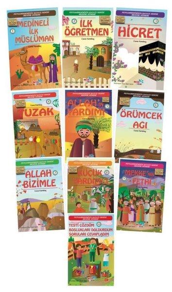 Çocuklar İçin Hikayelerle (sav) Peygamber Hayatı Medine Dönemi Seti - 10 Kitap Takım | Aksa Çocuk (İnce Kapak)  - Resim 1