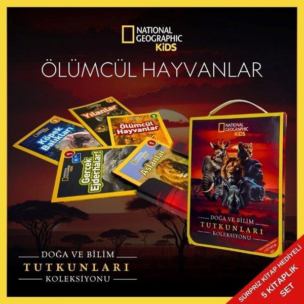National Geographic Kids - Ölümcül Hayvanlar Seti - 5 Kitap Takım - Doğa ve Bilim Tutkunları Koleksi | Beta Kids (İnce Kapak)  - Resim 1