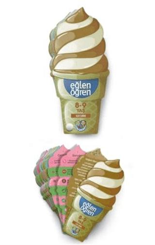 Eğlen Öğren Ice Cream 8-9 Yaş | Dstil Tasarım İletişim Yayınları (Ciltsiz)  - Resim 1