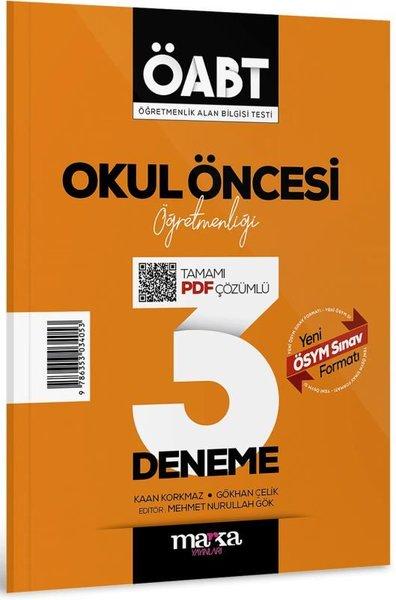 2025 ÖABT Okul Öncesi Öğretmenliği Tamamı Çözümlü 3 Deneme | Marka Yayınları (İnce Kapak)  - Resim 1