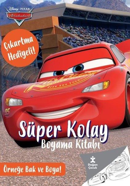 Disney Pixar Arabalar - Süper Kolay Boyama Kitabı - Çıkartma Hediyeli! Örneğe Bak ve Boya! | Doğan Çocuk (İnce Kapak)  - Resim 1