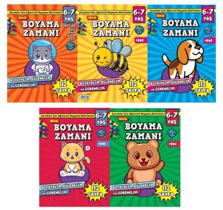Maxi Boyama Zamanı 5'li Set | Maxi Yayıncılık (Ciltsiz)  - Resim 1