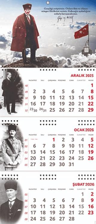 2026 Atatürk Gemici Duvar Takvimi - Sakarya | Halk Kitabevi (Ciltsiz)  - Resim 1