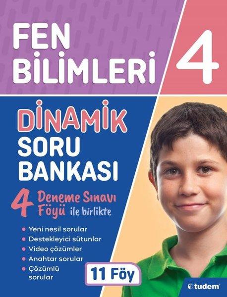 4.Sınıf Fen Bilimleri Dinamik Soru Bankası | Tudem Yayınları - Ders Kitapları (İnce Kapak)  - Resim 1