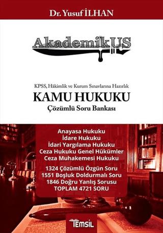 Akademikus Kamu Hukuku Çözümlü Soru Bankası | Temsil Kitap (Ciltsiz)  - Resim 1