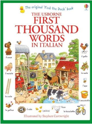 First Thousand Words in Italian | Usborne (Ciltsiz)  - Resim 1