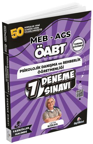 ÖABT MEB-AGS Psikolojik Danışma ve Rehberlik Öğretmenliği 7 Deneme Fasikül Çözümlü | Dizgi Kitap (Ciltsiz)  - Resim 1