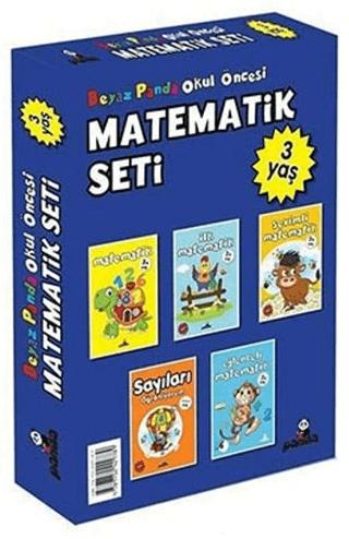 Okul Öncesi 3 Yaş Matematik Seti (5 Kitap) | Beyaz Panda Yayınları (Ciltsiz)  - Resim 1