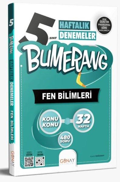5. Sınıf Bumerang 32 Haftalık Fen Bilimleri Denemeleri | Günay Yayıncılık (İnce Kapak)  - Resim 1