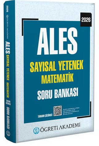 2026 ALES Sayısal Yetenek Matematik Tamamı Çözümlü Soru Bankası | Öğreti Akademi (Ciltsiz)  - Resim 1