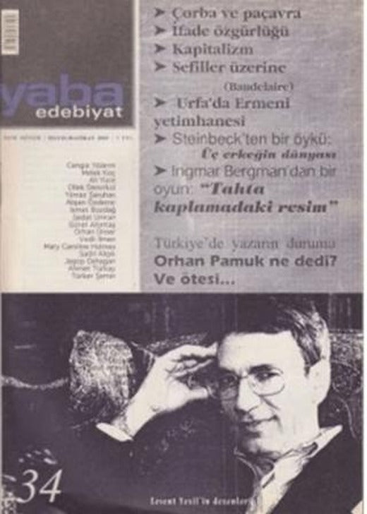 Yaba Edebiyat Dergisi Sayı: 34 | Yaba Dergisi Yayınları (Ciltsiz)