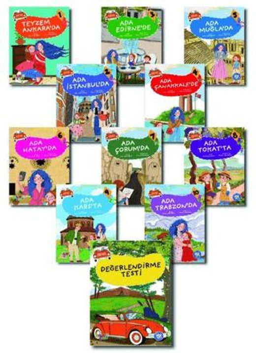 Hikaye Seti Adanın Vosvosu (10 Kitap + Değerlendirme Soruları) | Ay Çocuk Yayınları (Ciltsiz)