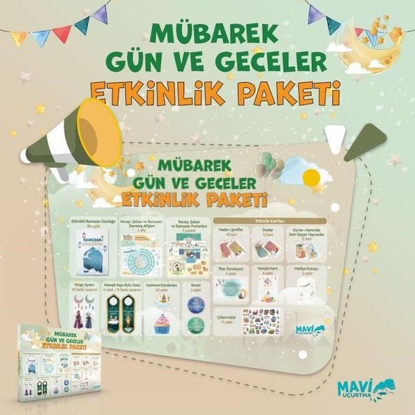 Mübarek Gün ve Geceler Etkinlik Paketi | Mavi Uçurtma Yayınları