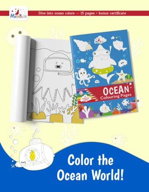 Ocean Colouring Book! | MuseKids (Ciltsiz)