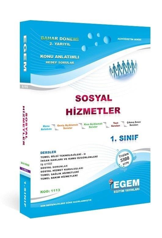 1. Sınıf Sosyal Hizmetler Konu Anlatımlı Soru Bankası