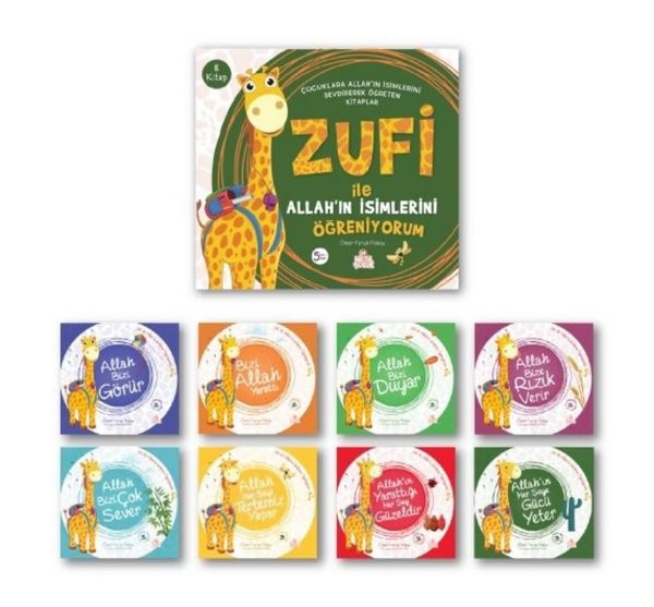 Zufi İle Allah'ın İsimlerini Öğreniyorum Seti - 8 Kitap Takım | Nesil Çocuk Yayınları (İnce Kapak)