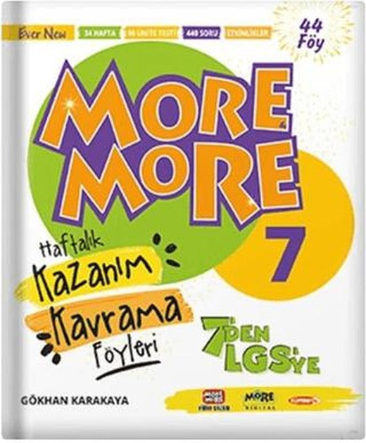 7. Sınıf More More Haftalık Kazanım Kavrama Föyleri 44 Föy | Kurmay Yayınları (Ciltsiz)