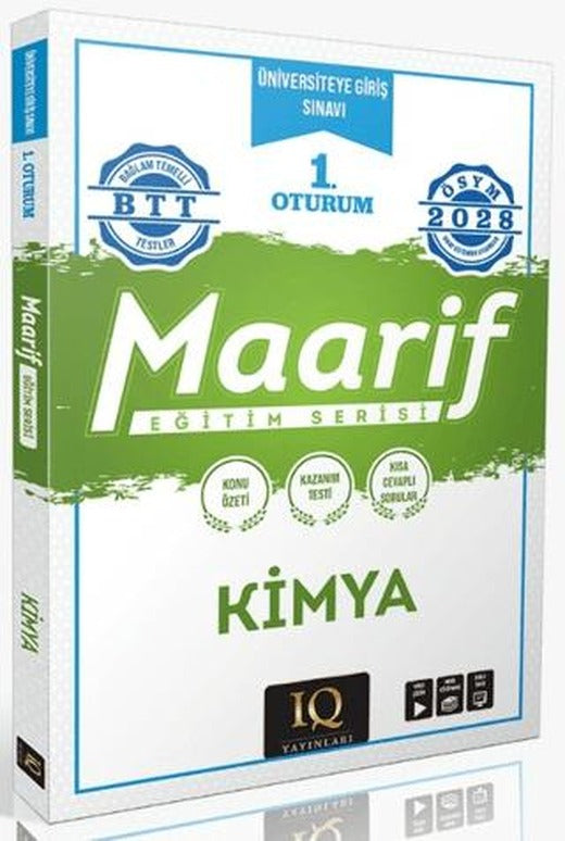 1. Oturum Maarif Kimya Eğitim Serisi | IQ Yayınları (Ciltsiz)