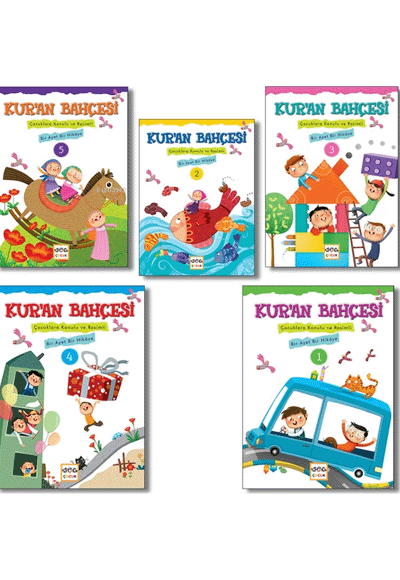 Kur`an Bahçesi / 5 Kitap SET Nar Yayınları - Rıza Şemseddin kitap kapağı