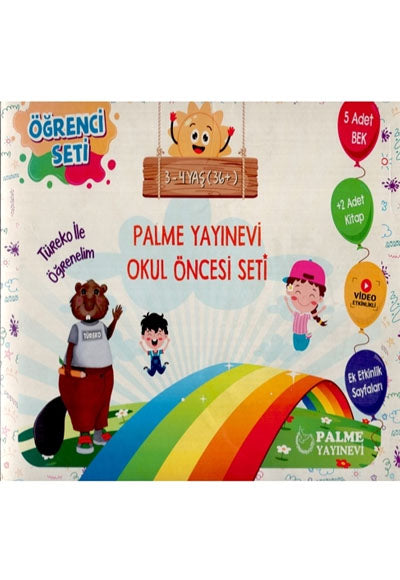 3 - 4 Yaş İçin Okul Öncesi Seti - Kolektif kitap kapağı