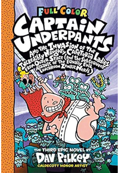 CU the Invasion of the Incredibly Naughty Cafeteria Ladies From Outer Space: Color Edition (Captain Underpants #3) - Dav Pilkey kitap kapağı