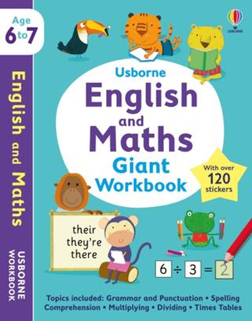 Usborne English and Maths Giant Workbook 6-7 | Usborne (Ciltsiz)