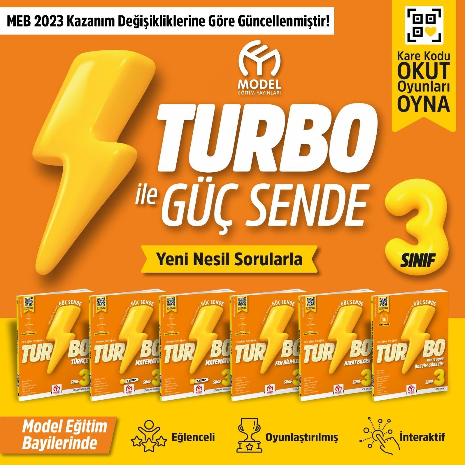 3. Sınıf Turbo Eğitim Seti (6 Kitap) | Model Eğitim Yayıncılık (Ciltsiz)