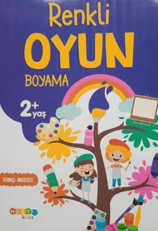 Hoby Kidss Renkli Oyun +2 Yaş Boyama | Hobby Kids (Ciltsiz)