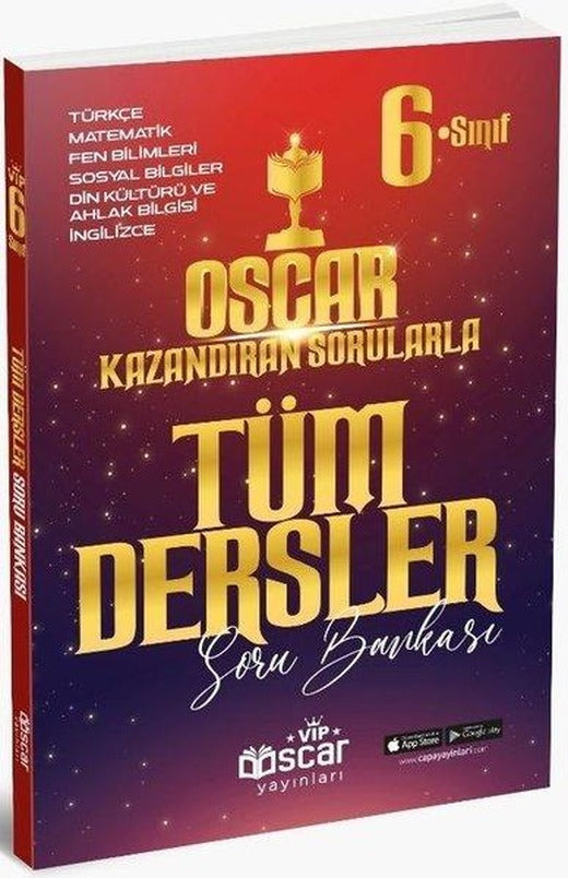 6. Sınıf Tüm Dersler Soru Bankası | VIP Oscar Yayınları (İnce Kapak)