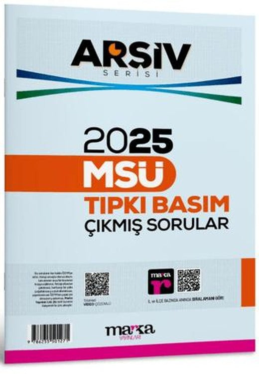 2025 MSÜ Çıkmış Sorular Tıpkı Basım Çözümlü Arşiv Serisi