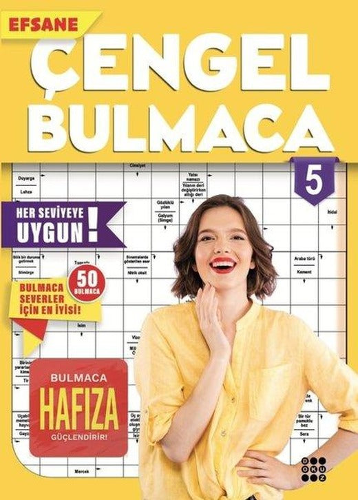 Efsane Çengel Bulmaca 5 | Dokuz Yayınları (İnce Kapak)
