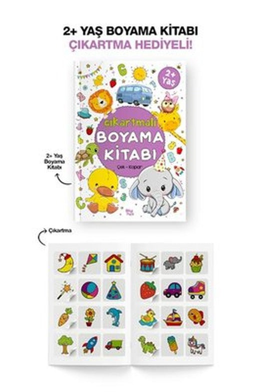 Çıkartmalı Boyama Kitabı 2 Yaş + | Bilgi Park Yayınları (İnce Kapak)