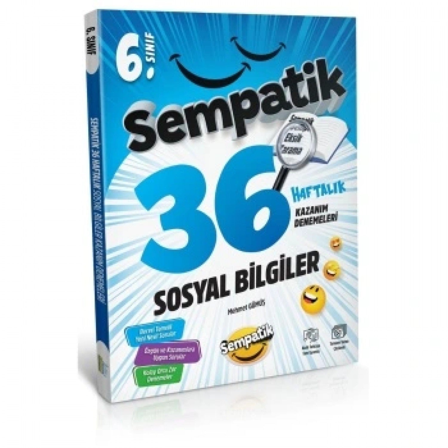 6. Sınıf Sosyal Bilgiler 36 Haftalık Kazanım Denemeleri | Ünlüler Karması (Ciltsiz)