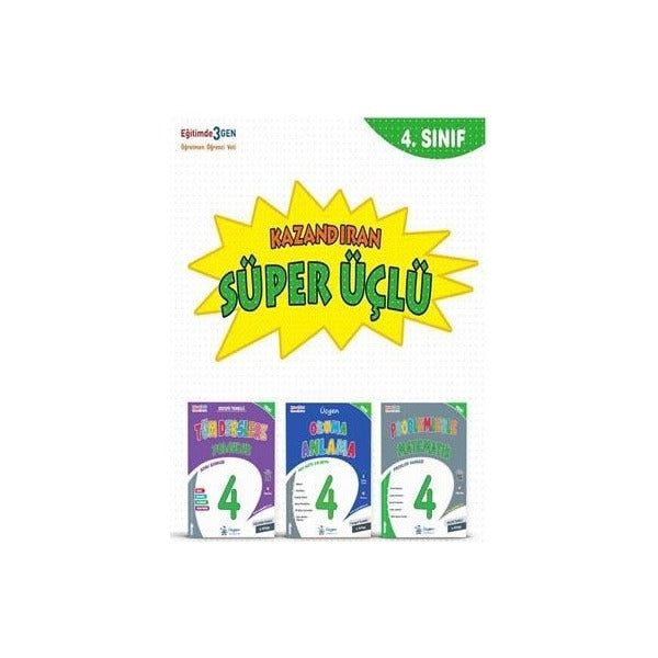 4. Sınıf Süper Üçlü Kazandıran Kitaplar Seti