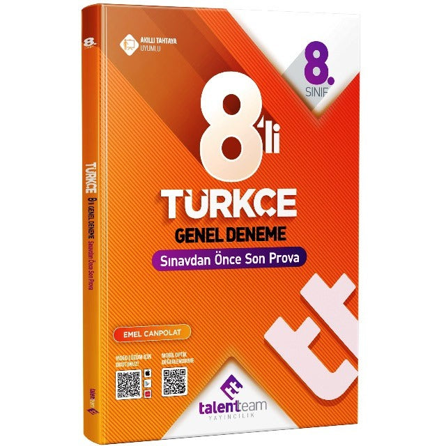 8. Sınıf Türkçe 8'Li Genel Deneme